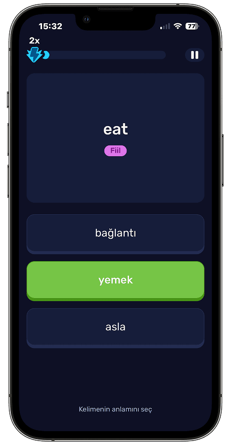 Core words study screen